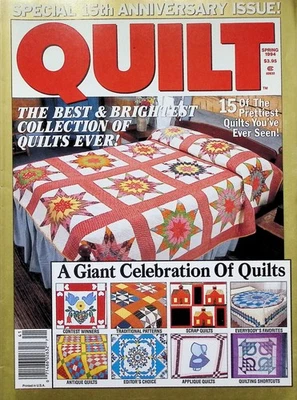 Quilt Magazine Spring 1994 Star Pattern Quilt Cover - Image 1 of 4
