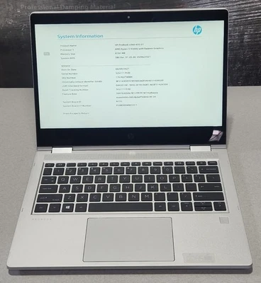 Portátil Notebook HP ProBook x360 435 G7 13,3" AMD Ryzen 5 4500U 8 GB SDRAM Foto 1 de 4