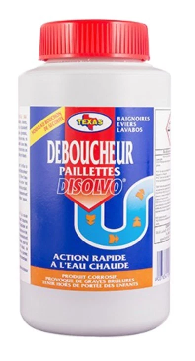 SPADO PROVEN WYRITOL Déboucheur paillettes eau chaude lavabo évier baignoire 750gr DISOLVO