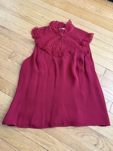 Camicetta senza maniche Austin Reed rosa foderata con cerniera sul retro taglia 14 nuova senza etichette rosa trasparente - Foto 1 di 15