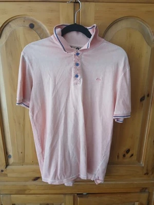 Polo Fresh Brand Para Hombre Manga Corta Medio Desteñido Naranja, Camisa, En muy buen estado Foto 1 de 4