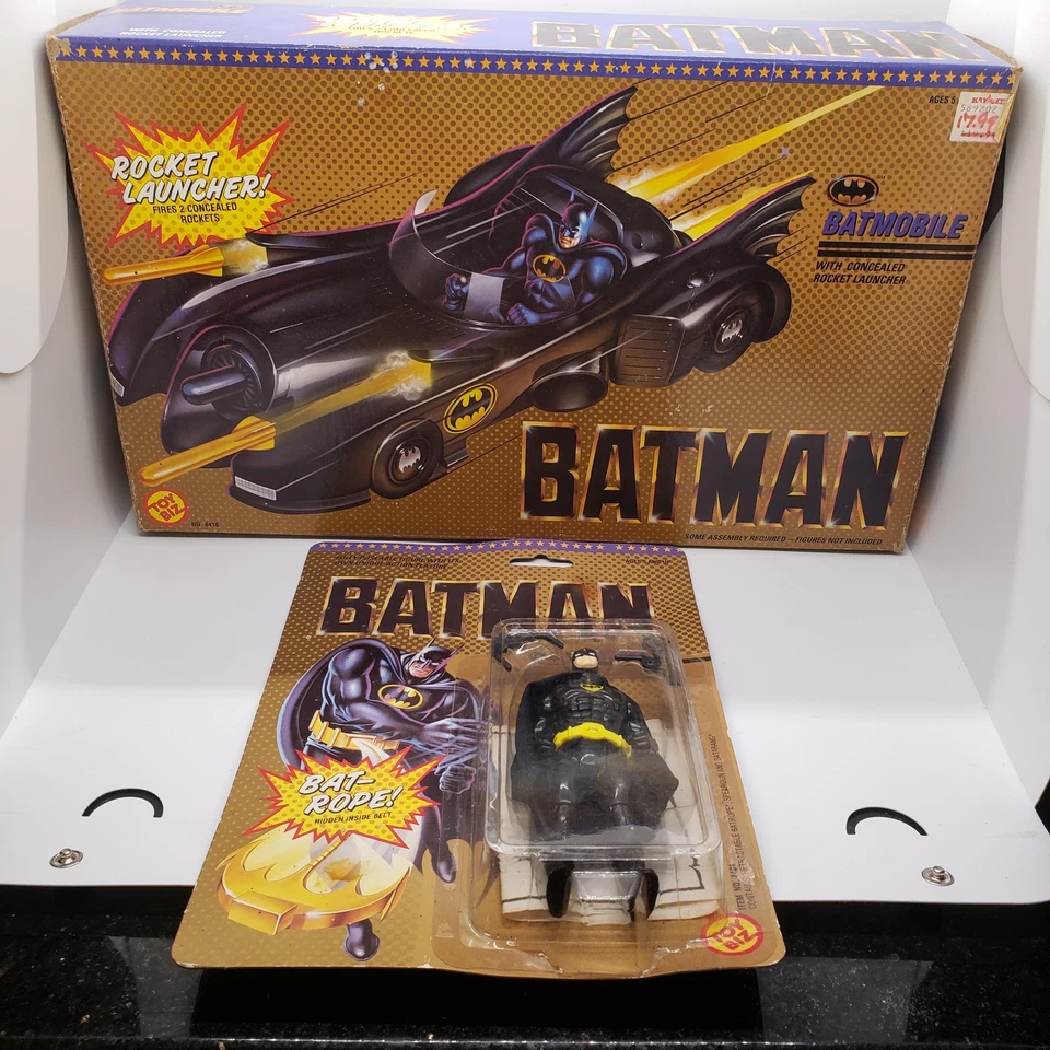 Игровой набор Batman Batmobile в комплекте с коробкой инструкций Rocket Launcher 1989 Toybiz - Изображение 1 из 4