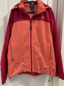 Adidas Women's L Jacket Outdoor Climaproof Waterproof, Breathable, Pink/Peach, - Picture 1 of 3
