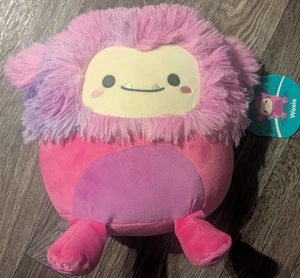 Squishmallows Squishmallow 8in Woxie Magenta Bigfoot Plush - Picture 1 of 7