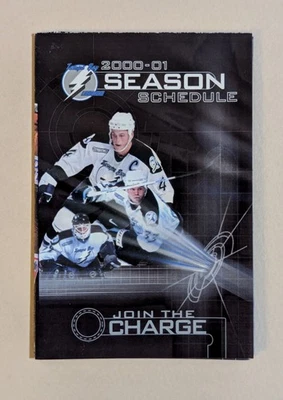 2000-01 Tampa Bay Lightning NHL HOCKEY POCKET SCHEDULE  🥅🏒 - Image 1 of 2
