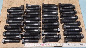 5/8" - 11  X  2  1/2"    Hex Head Cap Screw   Grade 5   Plain Finish   Lot Of 51 - Picture 1 of 2