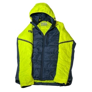 686/Specialized primaloft fat Biking Women's Winter Jacket Small navy & neon - Picture 1 of 11