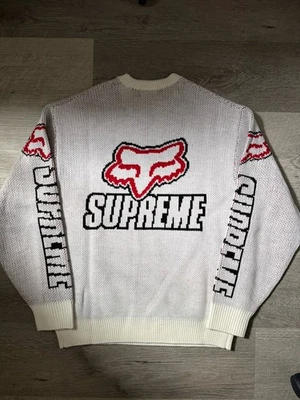 BRAND NEW SUPREME FOX RACING SWEATER 2025 WHT SZ LARGE - Image 1 of 4
