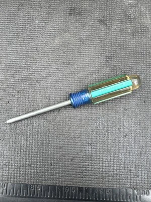 Rare Sears Craftsman Vintage Robertson #1 Screwdriver Neon Green & Clear Handle - Image 1 of 4