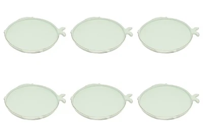 6er Set Speiseteller MARINA FISCH D. 27cm blau aqua Keramik Virginia Casa - Bild 1 von 2