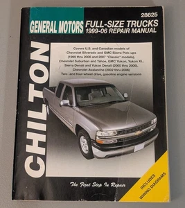 Chilton General Motors Full Size Trucks 1999-06 Repair Manual GM 28625 Truck - Picture 1 of 14