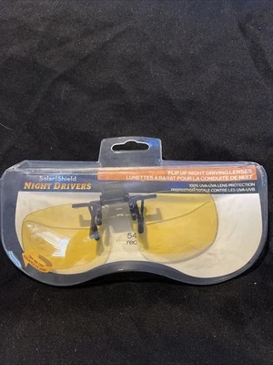 Night Drivers Flip Ups By Solar Shield 54 Rec Yellow Lenses - Image 1 of 4