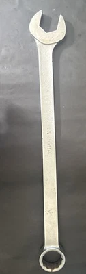 FLAT VINTAGE WRIGHT TOOLS 1148 COMBINATION WRENCH 1-1/2” SAE USA MADE 12-POINT - Image 1 of 4
