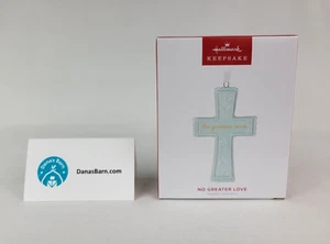 Hallmark Keepsake Ornament 2022 ~ No Greater Love Cross, Porcelain - Picture 1 of 5