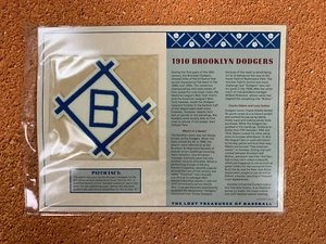 1910 BROOKLYN DODGERS Willabee & Ward LOST TREASURES of BASEBALL TEAM PATCH - Picture 1 of 1