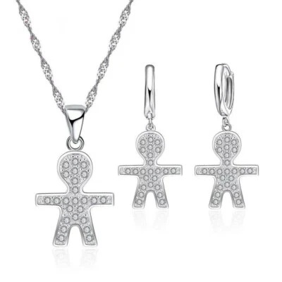 Collana amore materno bimbo figlio bebe' argento 925 regalo festa della mamma - Immagine 1 di 4