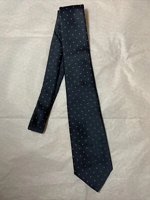 Corbata para hombre Barry of London corbata poliéster azul marino pequeños cuadrados hecha en EE. UU. Foto 1 de 4