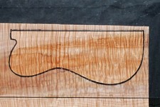 Awesome Quilted Curly Maple 20 1/2" X 11" X 1": Guitar, Luthier, Craft, Scales