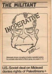 Giornale Inglese THE MILITANT 2 November 1973 n. 40 volume 37 - English Magazine - Foto 1 di 1