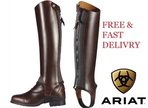 Caballos de cuero Ariat Close Contact Chaps - chocolate encerado/negro - Imagen 1 de 9