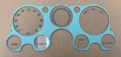 Chevrolet Gmc C10 Blazer 1967-72 tablero instrumento bisel calibre lente sin tacómetro Foto 1 de 4