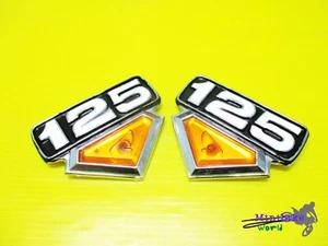 Fit Honda CB125 CB125S CL125 CL125S Side Cover Badge Emblem 2Pcs.   [mi2550] - Picture 1 of 5