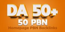 50 DA50 Plus PERMANENT Homepage PBN Backlinks