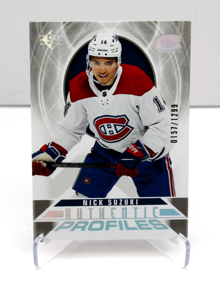 2020-21 Upper Deck SP Authentic Profiles Card #AP-10 Nick Suzuki 0157/1299 - Image 1 of 1