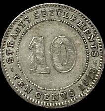 1919 Straits Settlements 10 Cents