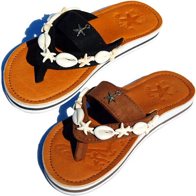 SEESTERN Mädchen Leder Zehentrenner Zehensandale Zehensteg Sandalen in Gr.24-35  - Bild 1 von 4