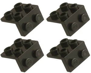 Missing Lego Ladrillo 44728 Negro x 4 Soporte 1 x 2 - 2 x 2 - Imagen 1 de 2