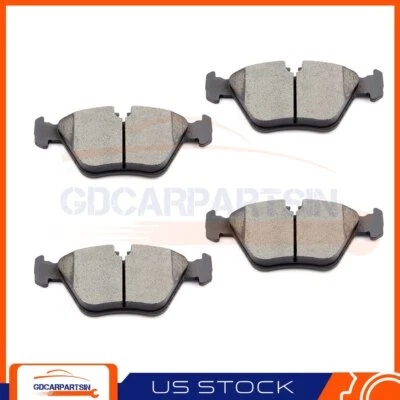 4pcs Front Ceramic Brake Pads For 2001-2005 BMW 330xi 2004-2011 BMW X3 - Image 1 of 4