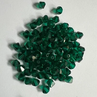 Cuentas brillantes de cristal de Swarovski genuinas de 5 mm 5301 bicónicas 12 piezas tú eliges el color Foto 1 de 2