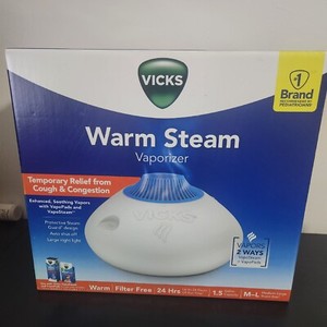 Vicks Warm Steam Vaporizer V150SGN, Med to Large Rooms, 1.5 Gallon Tank
