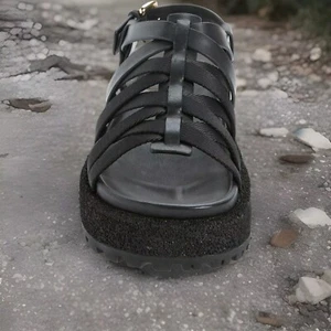 Women's Rag & Bone Woven Icon Sandal Black size 10 NWT - Picture 1 of 12