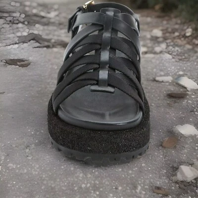 Women's Rag & Bone Woven Icon Sandal Black size 10 NWT - Image 1 of 4