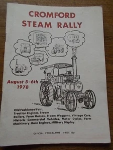 CROMFORD MATLOCK DERBY 1978 Vintage Steam & Traction Engine Rally Fair Programme - Picture 1 of 1