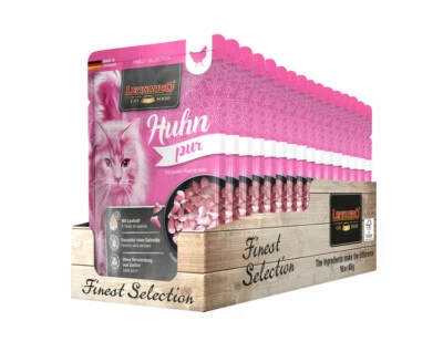 LEONARDO Huhn pur 16x 85g Katzenfutter Nassfutter nass Futter Katze Beutel  - Bild 1 von 2