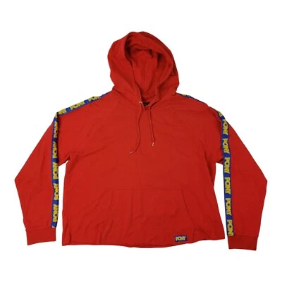 Forever 21 Plus 小马连帽衫女式 3XL 码红色短套衫连帽衫 Euc — 第 1/4 张图片