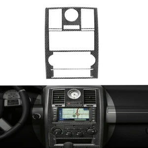 For Chrysler 300 2008-10 Carbon Fiber Center Console AC Radio Panel Cover Trim - Picture 1 of 10
