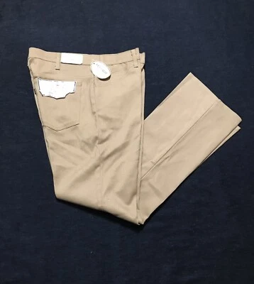 Jeans vintage Levis años 80 Sta-Prest DEADSTOCK caqui talla 36X31 corte bota Saddleman Foto 1 de 4