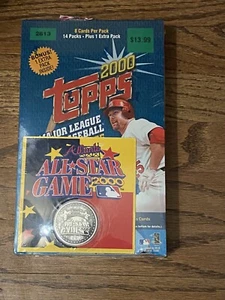NEW in BOX Topps Major League Baseball cards (Year 2000) ALL STAR COLLECTOR COIN - Picture 1 of 3