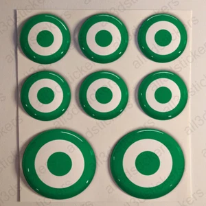 Adesivi Nigeria Coccarda Resinati 3D Tondo Bandiera Aeronautica Militare - Imagen 1 de 1