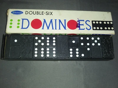 Whitman Double Six Dominoes Set No 4644 Vintage - Complete - Image 1 of 2