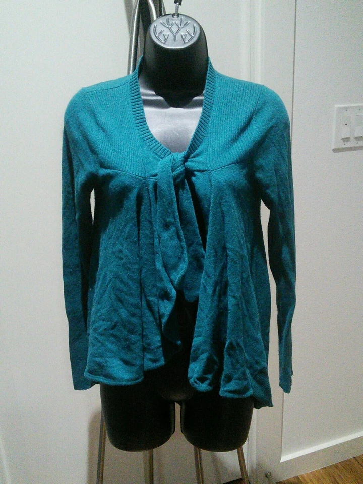 Anthropologie field flower tie cardigan, size medium - Image 1 of 4