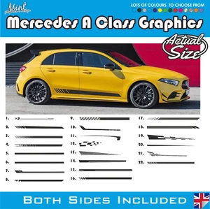 Calcomanías adhesivas gráficas a rayas deportivas Mercedes Clase A ELIGE ENTRE 18 DISEÑOS - Imagen 1 de 4