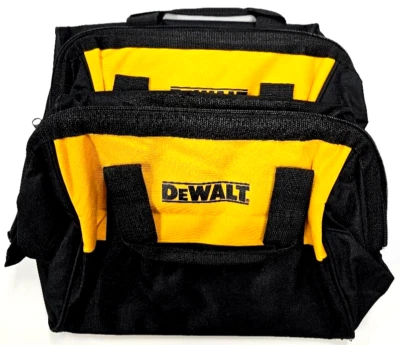(2) Dewalt Tool Bags / Case 13" x 10" x 9" Canvas For 20V Drill, Battery, Saw