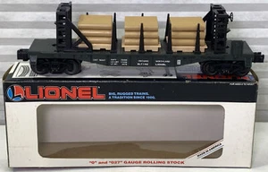 LIONEL Ontario Northland Flatcar w/ Wood Load 6-16347 O 027 Gauge Rolling Stock - Picture 1 of 12