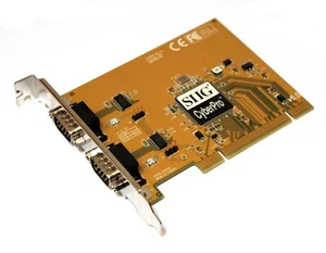 SIGG CyberPro P054-01Y4X - 2 Port RS232 COM - PCI Adapter Card - Imagen 1 de 2