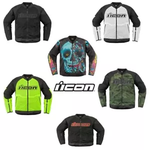 2024 Icon Overlord3 Mesh CE Street Motorcycle Riding  Jacket - Pick Size & Color - Picture 1 of 18